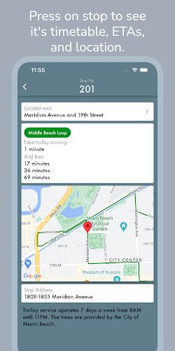Miami Beach Trolley Tracker 스크린샷 2