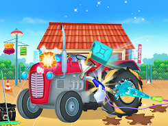 Truck wash games for boys スクリーンショット 0