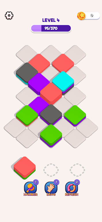 Schermata Block Sort 3D - ASMR Tile Sort 0