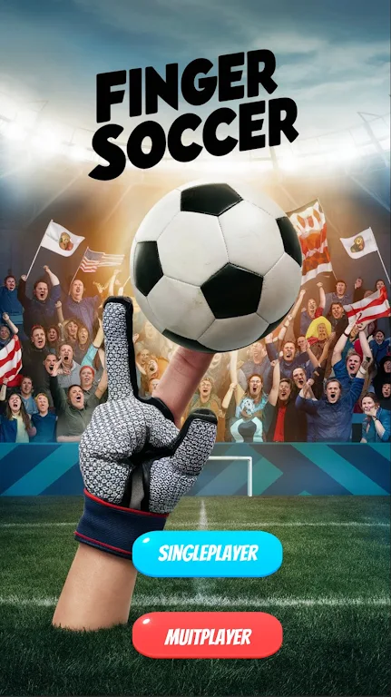 Finger Soccer Mutiplayer 1 スクリーンショット 0