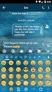 SMS Messages Bubble Rain Theme Capture d'écran 3