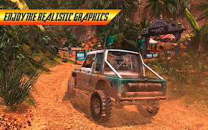 Offroad Jeep Driving Simulator Tangkapan skrin 3