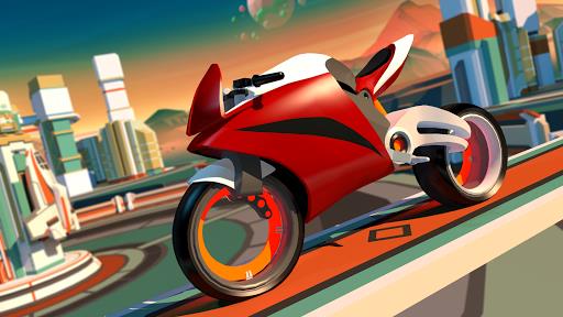 Gravity Rider: Space Bike Race Скриншот 1