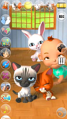 Talking 3 Friends Cats & Bunny 스크린샷 3