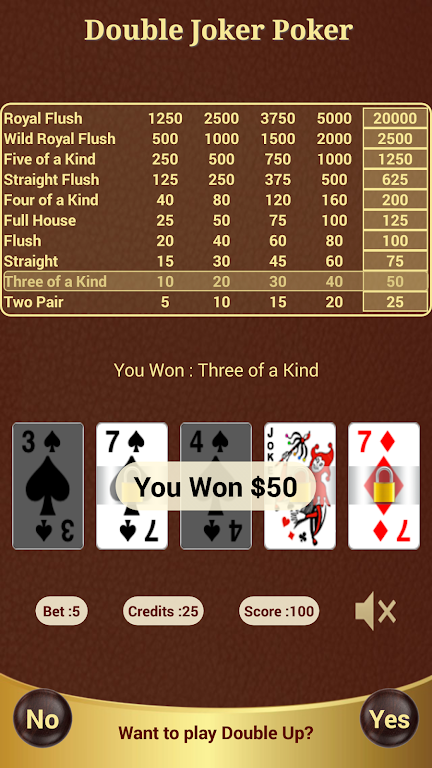 Double Joker Poker ภาพหน้าจอ 1