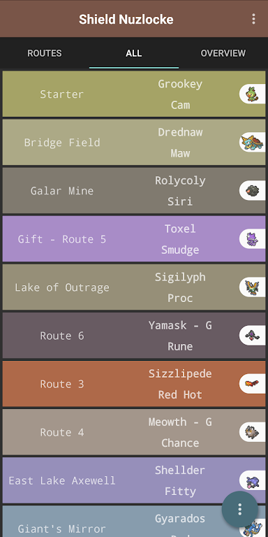 Route Chart - Nuzlocke Tracker - No Ads Скриншот 2