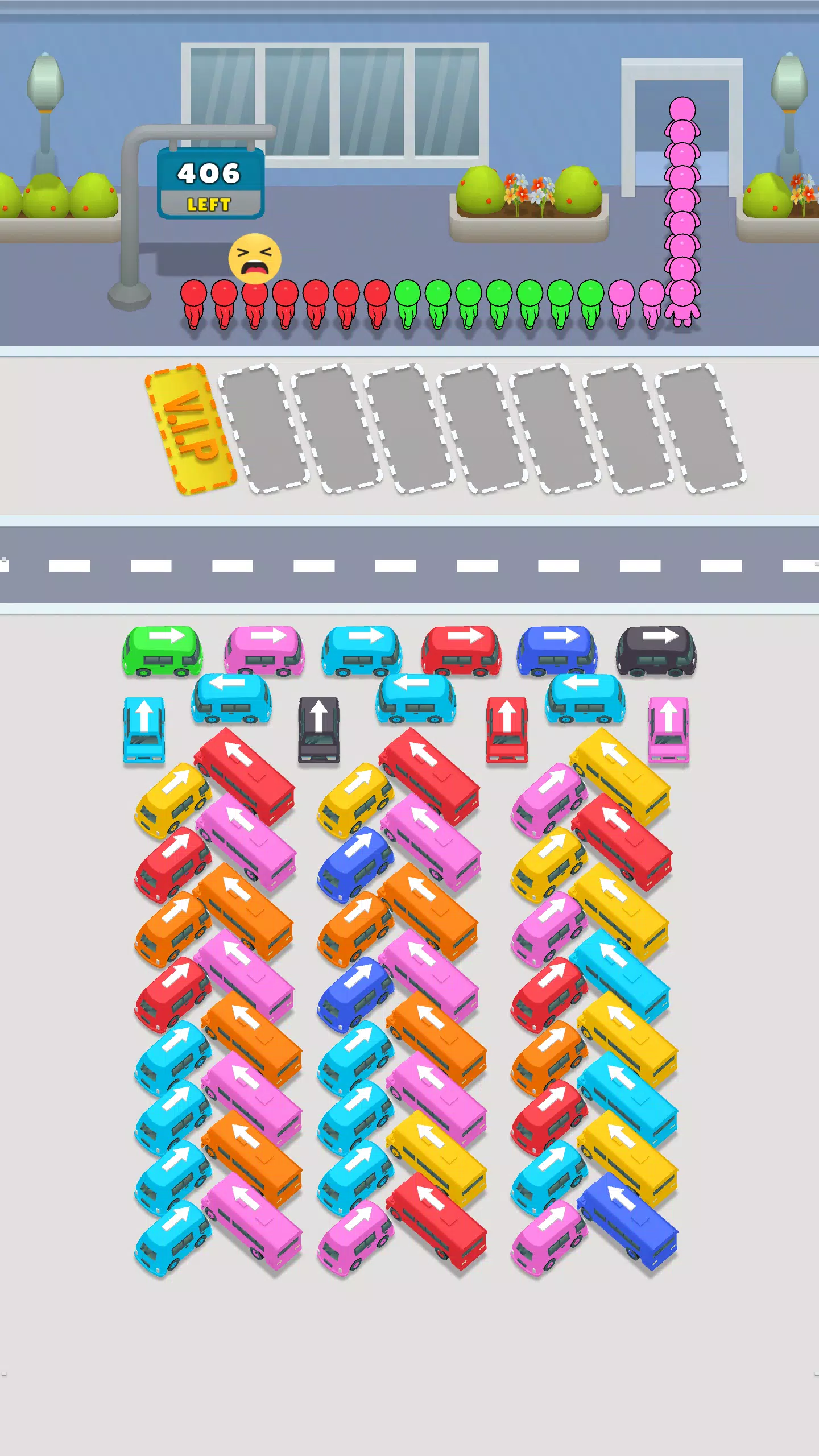 Bus Match Puzzle: Bus Shuffle Schermafbeelding 1