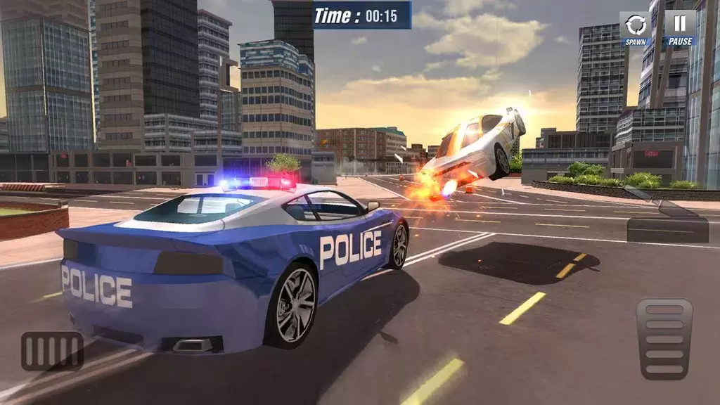 Police Car Sim ภาพหน้าจอ 1