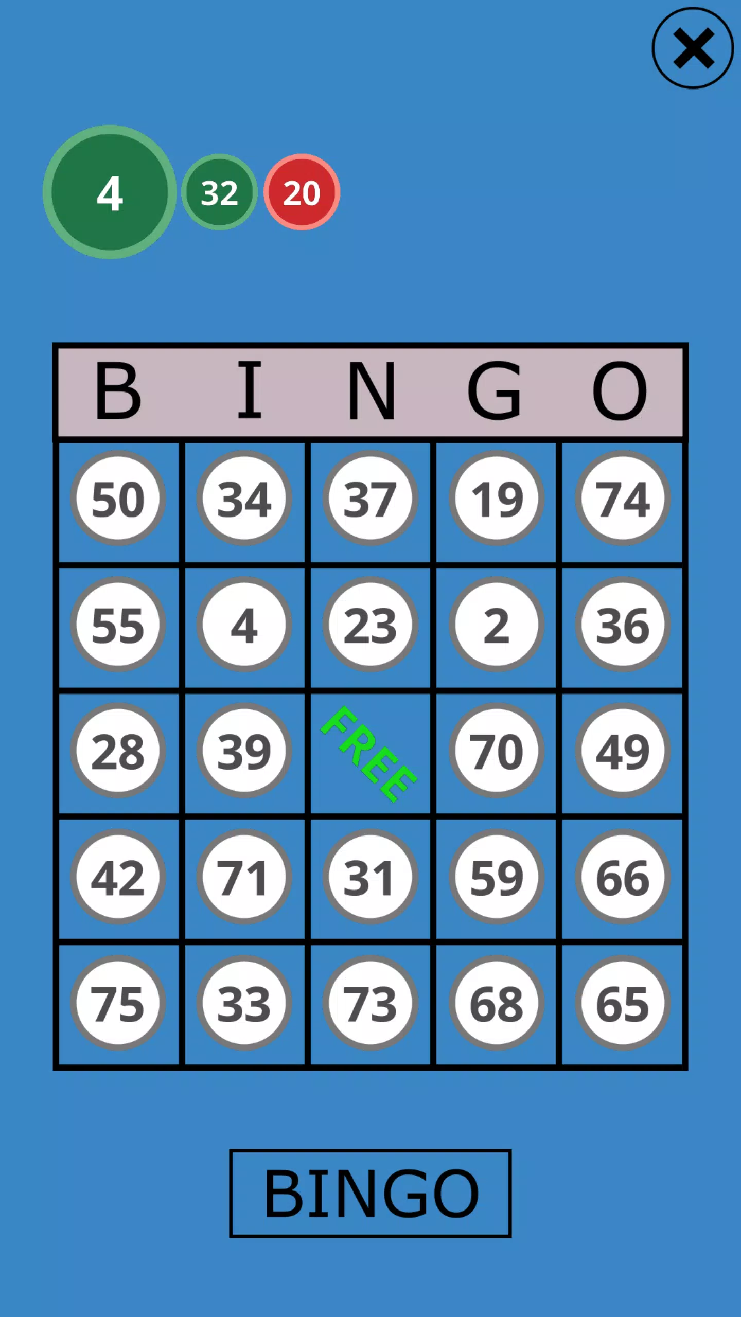 Classic Bingo Touch Zrzut ekranu 0