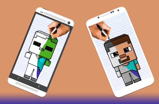 How to draw Minecraft Characters by Drawings Apps Ekran Görüntüsü 3