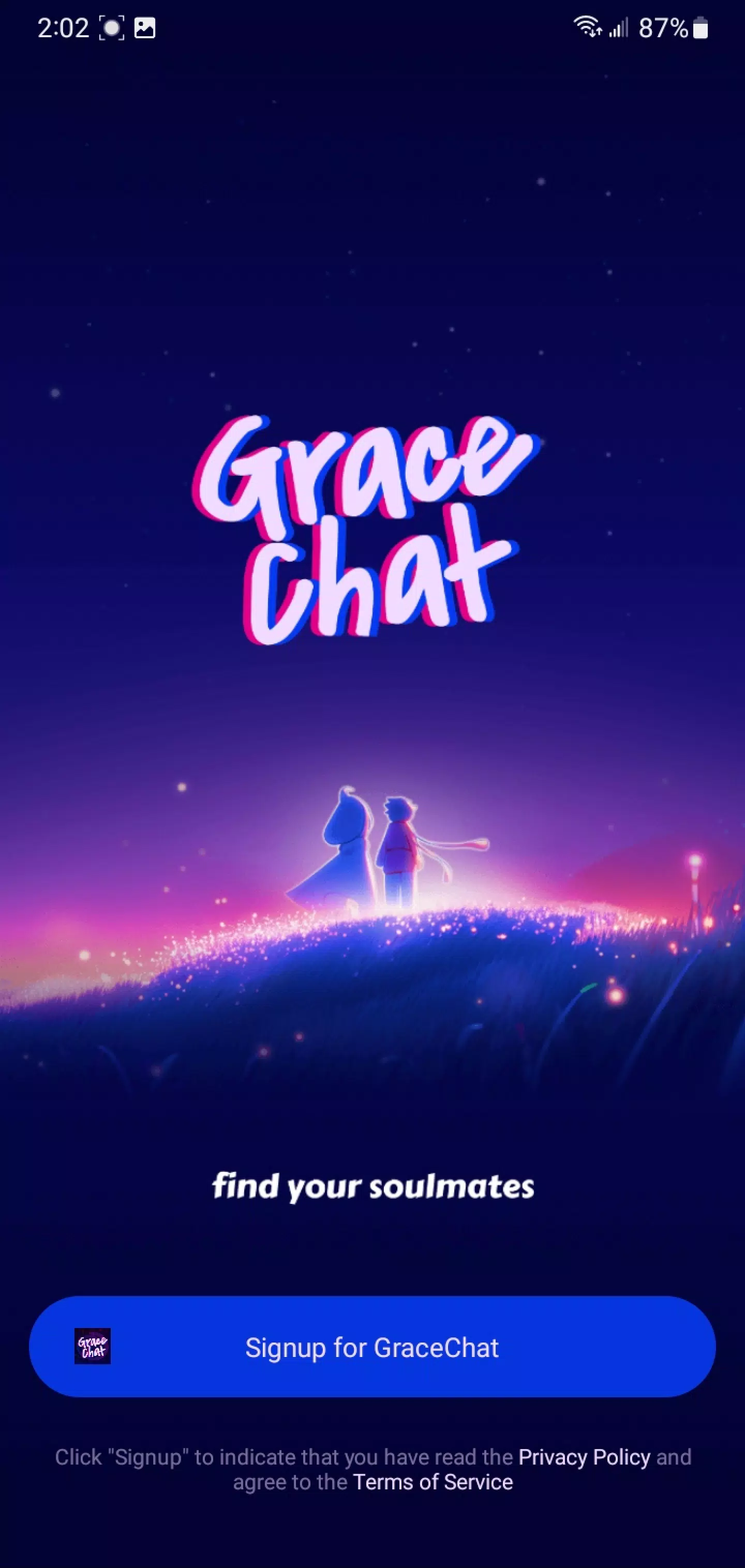 GraceChat ဖန်သားပြင်ဓာတ်ပုံ 0