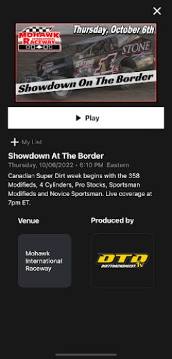 Dirt Track Digest TV Ảnh chụp màn hình 2