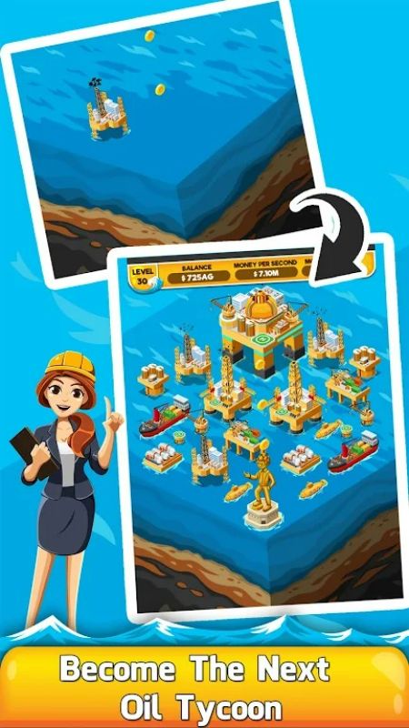 Oil Tycoon 2: Idle Miner Game Zrzut ekranu 2