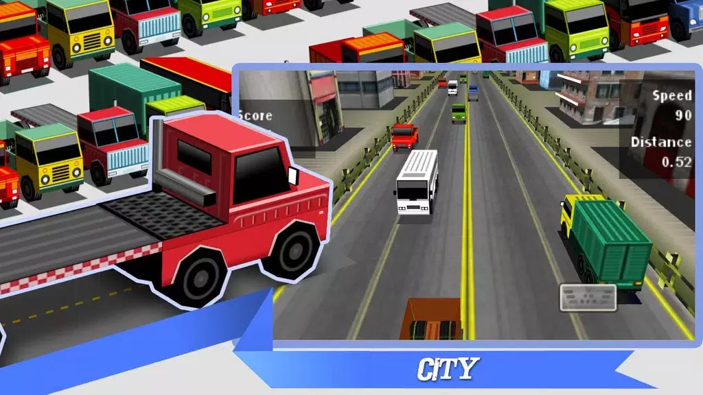 Truck Traffic Racing3D 스크린샷 2