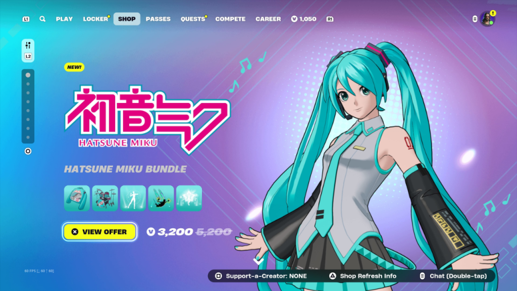 Hatsune Miku संगठन और आइटम