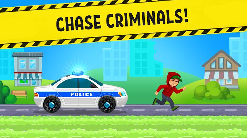 Police Car x Kids Racing Games স্ক্রিনশট 1