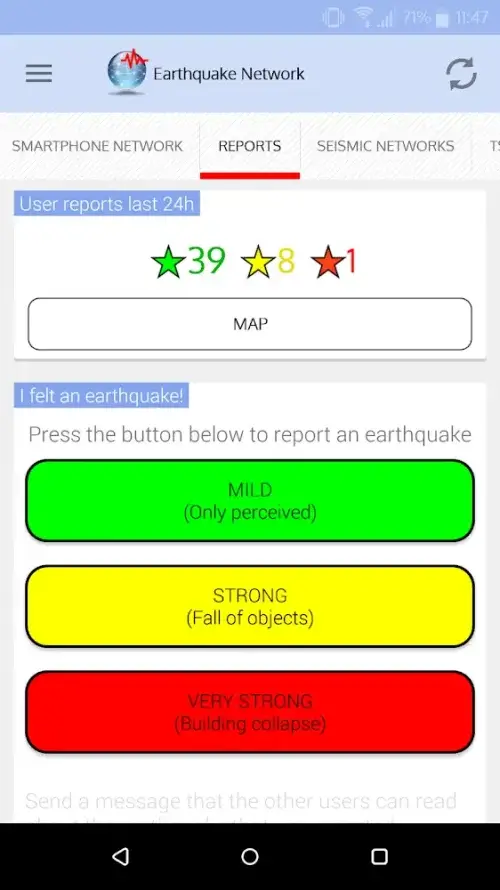 Earthquake Network PRO Ảnh chụp màn hình 3