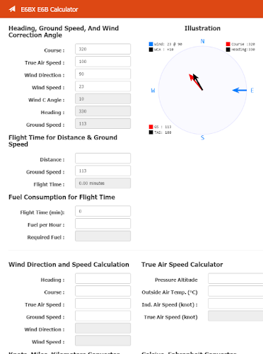 E6BX E6B Calculator ภาพหน้าจอ 1