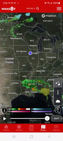 Schermata WQAD Storm Track 8 Weather 1