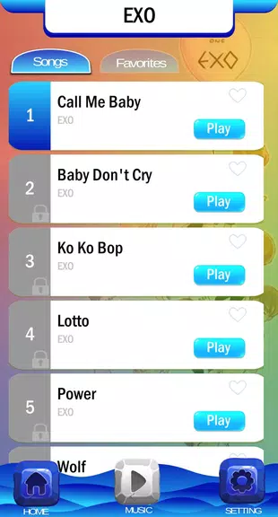 EXO Chibi Piano Tiles スクリーンショット 1