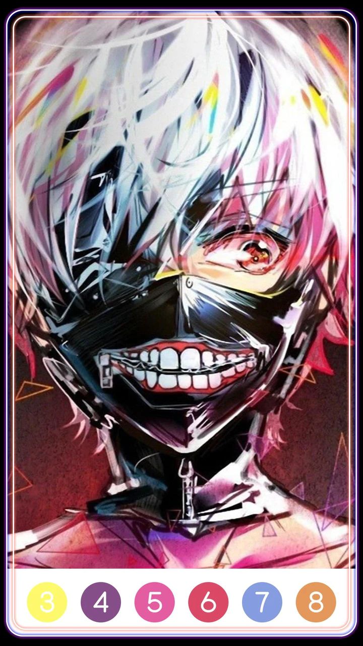 Tokyo Ghoul Paint by Number Ekran Görüntüsü 2