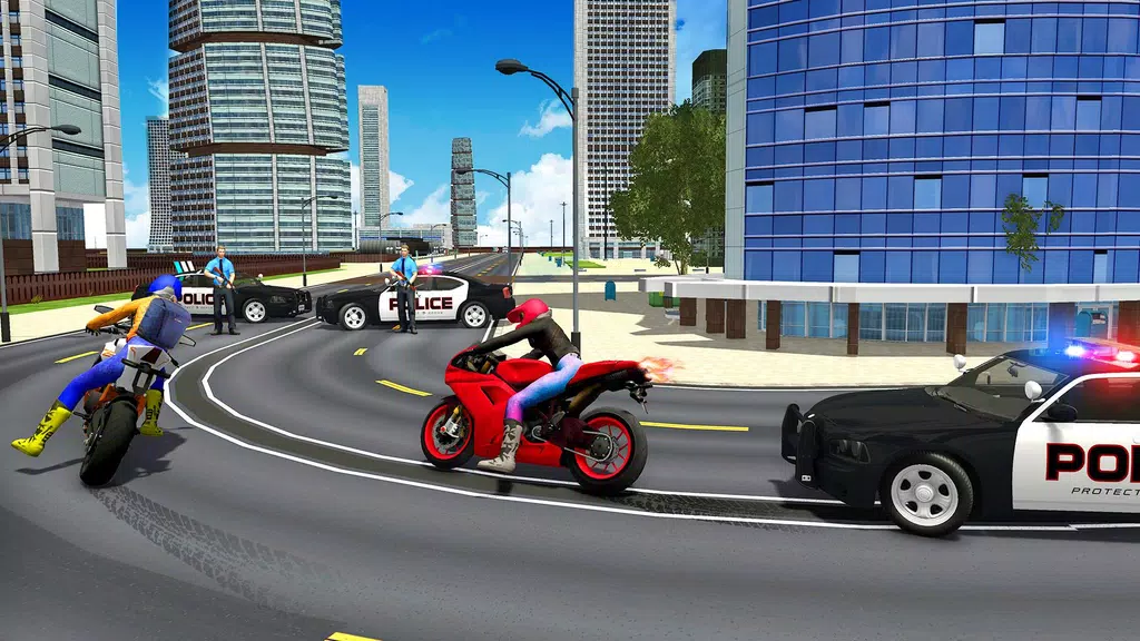 Police Car Vs Theft Bike 스크린샷 1