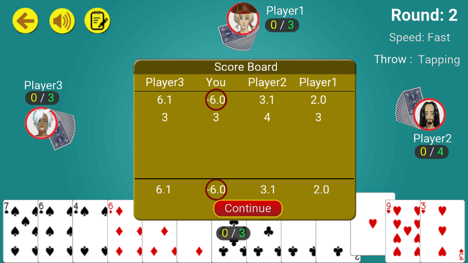 Call break : Offline Card Game スクリーンショット 3