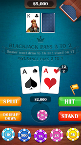Casino BlackJack 21 Card Game應用截圖第1張