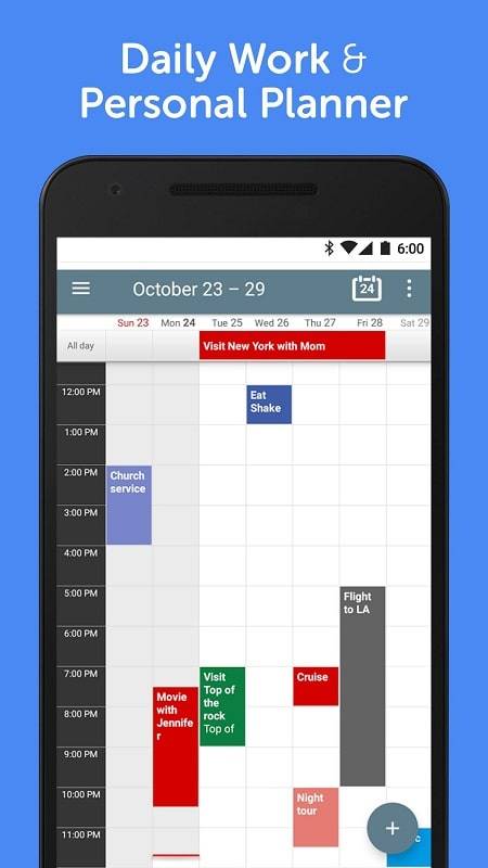 Calendar+ Schedule Planner Capture d'écran 1