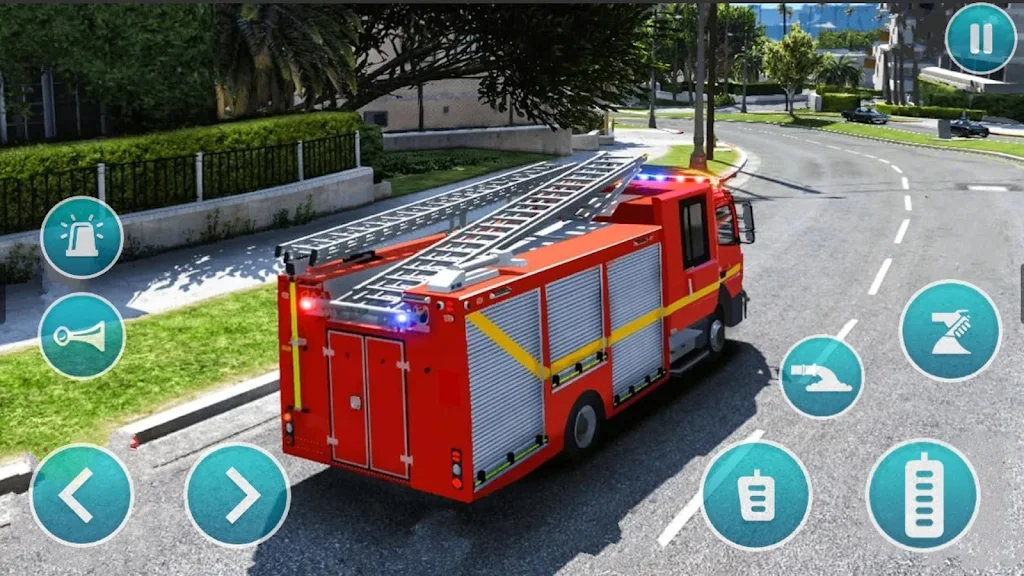 Emergency Police Fire Truck 3d Schermafbeelding 2