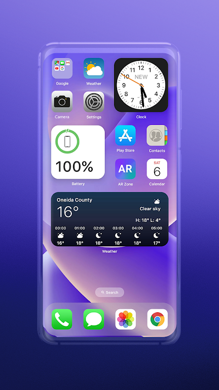 Widgets: ios 17 theme Capture d'écran 0