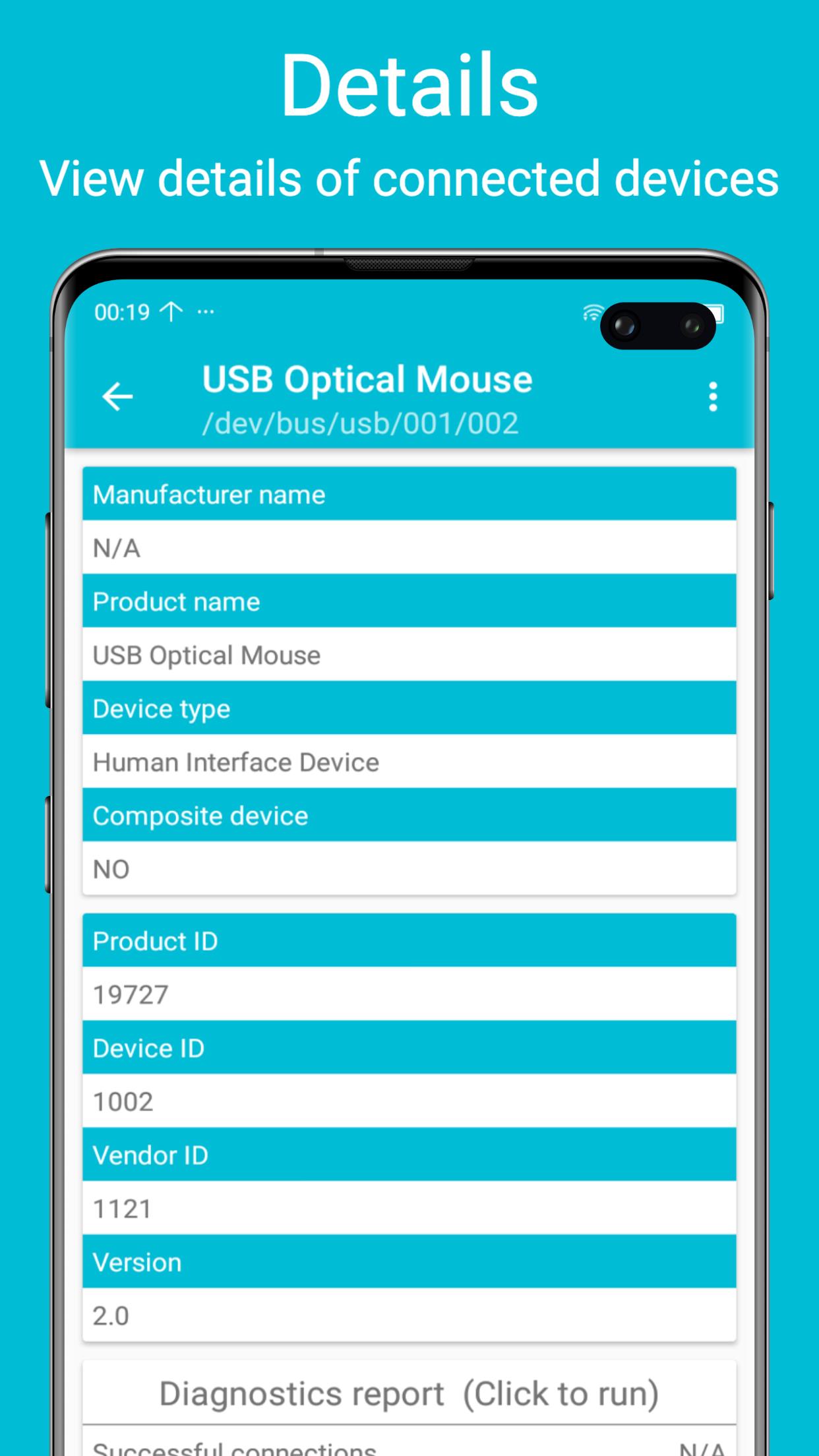 USB diagnostics スクリーンショット 1