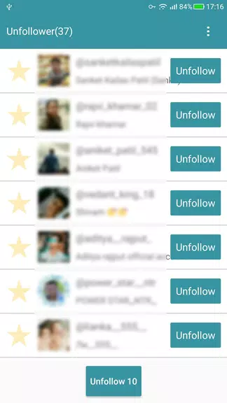 Unfollow Users Cleaner Zrzut ekranu 3