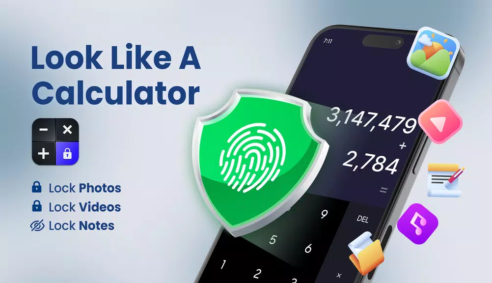 App Lock - Calculator Lock ဖန်သားပြင်ဓာတ်ပုံ 0