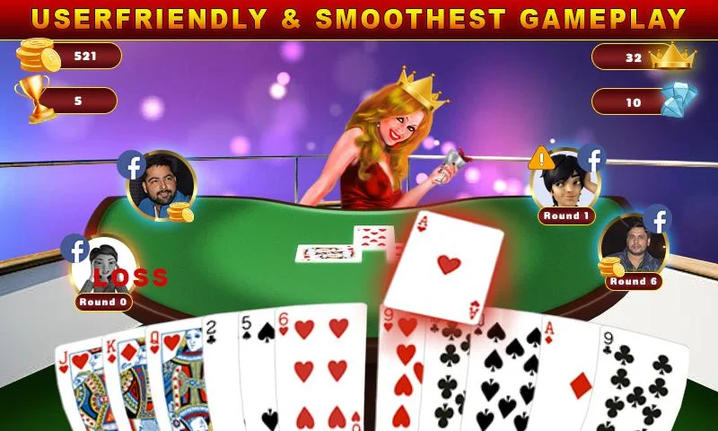 Call Break Gold Spades: Play Original Card Games 스크린샷 1