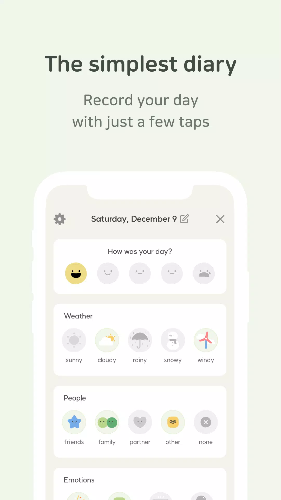 DailyBean: Simplest Journal Screenshot 1
