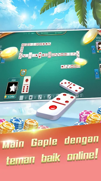 Domino Gaple: QQ 99 dan Texas Lokal Indo Screenshot 1