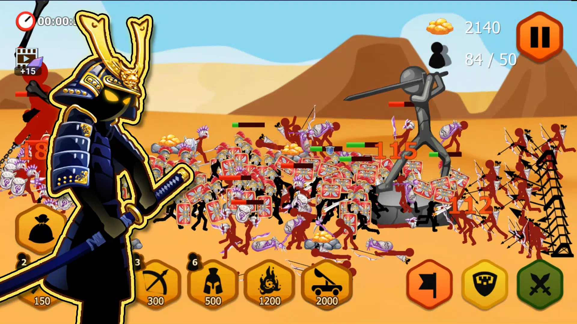 Stickman Battle 2 ဖန်သားပြင်ဓာတ်ပုံ 3