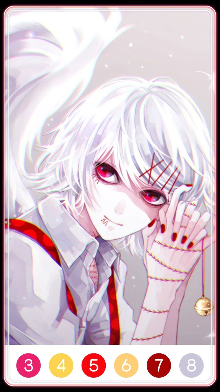 Tokyo Ghoul Paint by Number Captura de pantalla 0