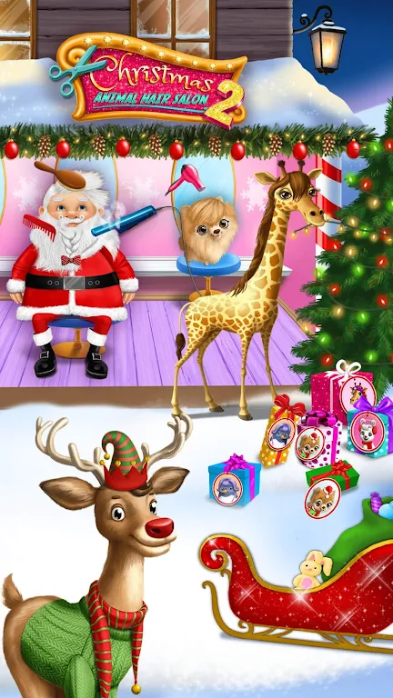 Christmas Animal Hair Salon 2應用截圖第2張