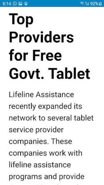 Free Government Tablets スクリーンショット 1