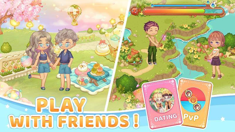 Kawaii Fishing Together स्क्रीनशॉट 1