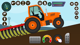 Farm Tractors Dinosaurs Games Tangkapan skrin 3