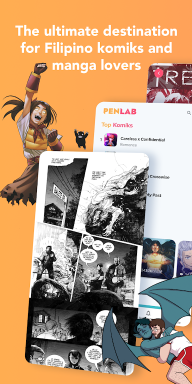 Penlab - Comics Manga Webtoons スクリーンショット 1