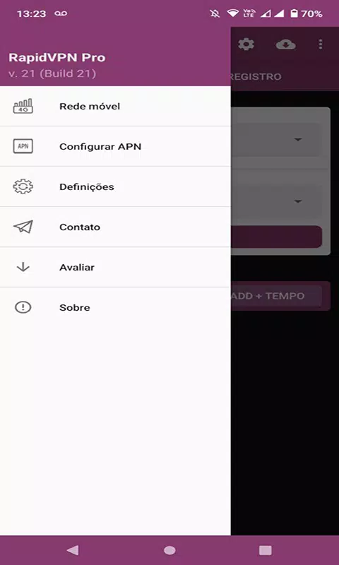 Schermata RapidVPN PRO 2