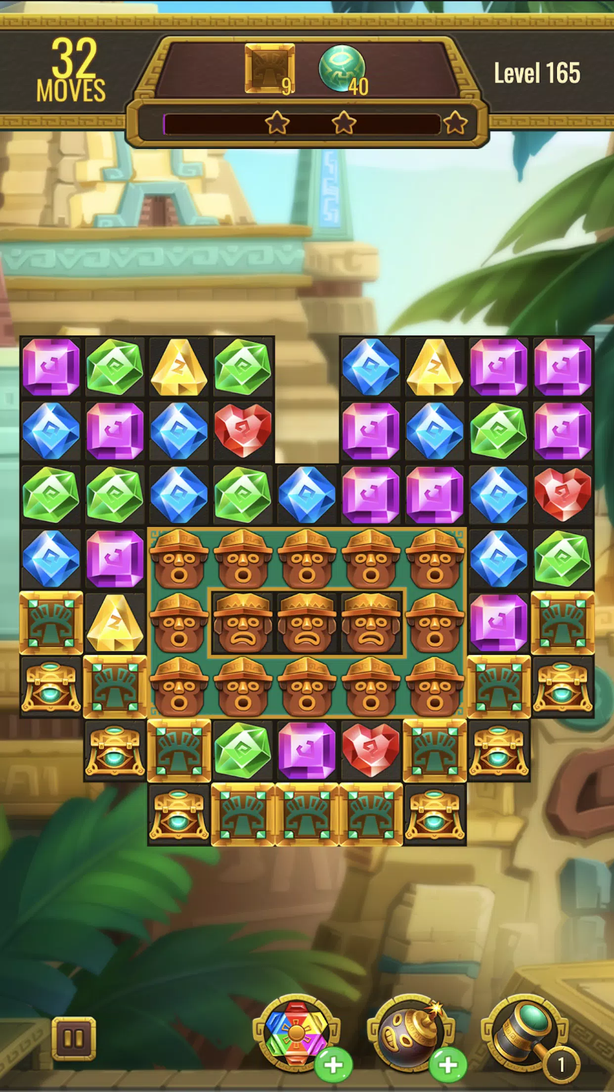 Jewels Maya Quest: Gem Match 3 ဖန်သားပြင်ဓာတ်ပုံ 2