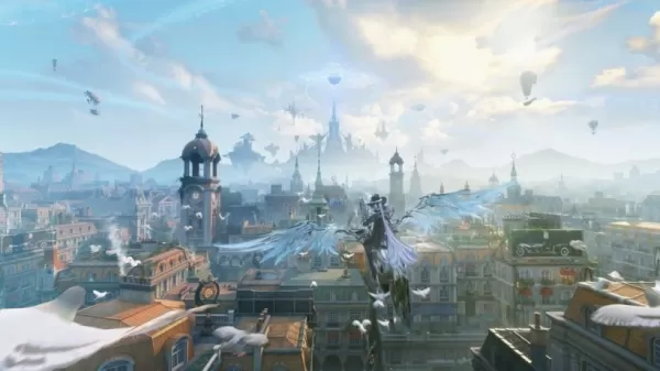 Gameplay de Silver Palace - Personajes anime en una ciudad industrial
