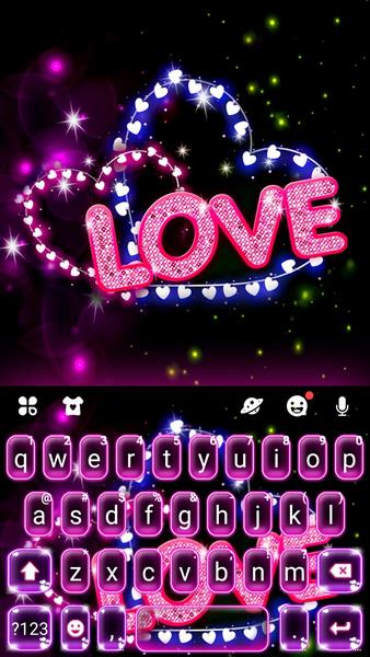 Neon Love Theme Zrzut ekranu 0