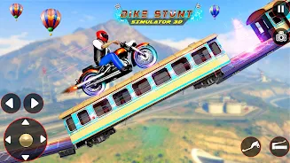 Bike Stunt 3D Simulator Games Ekran Görüntüsü 0