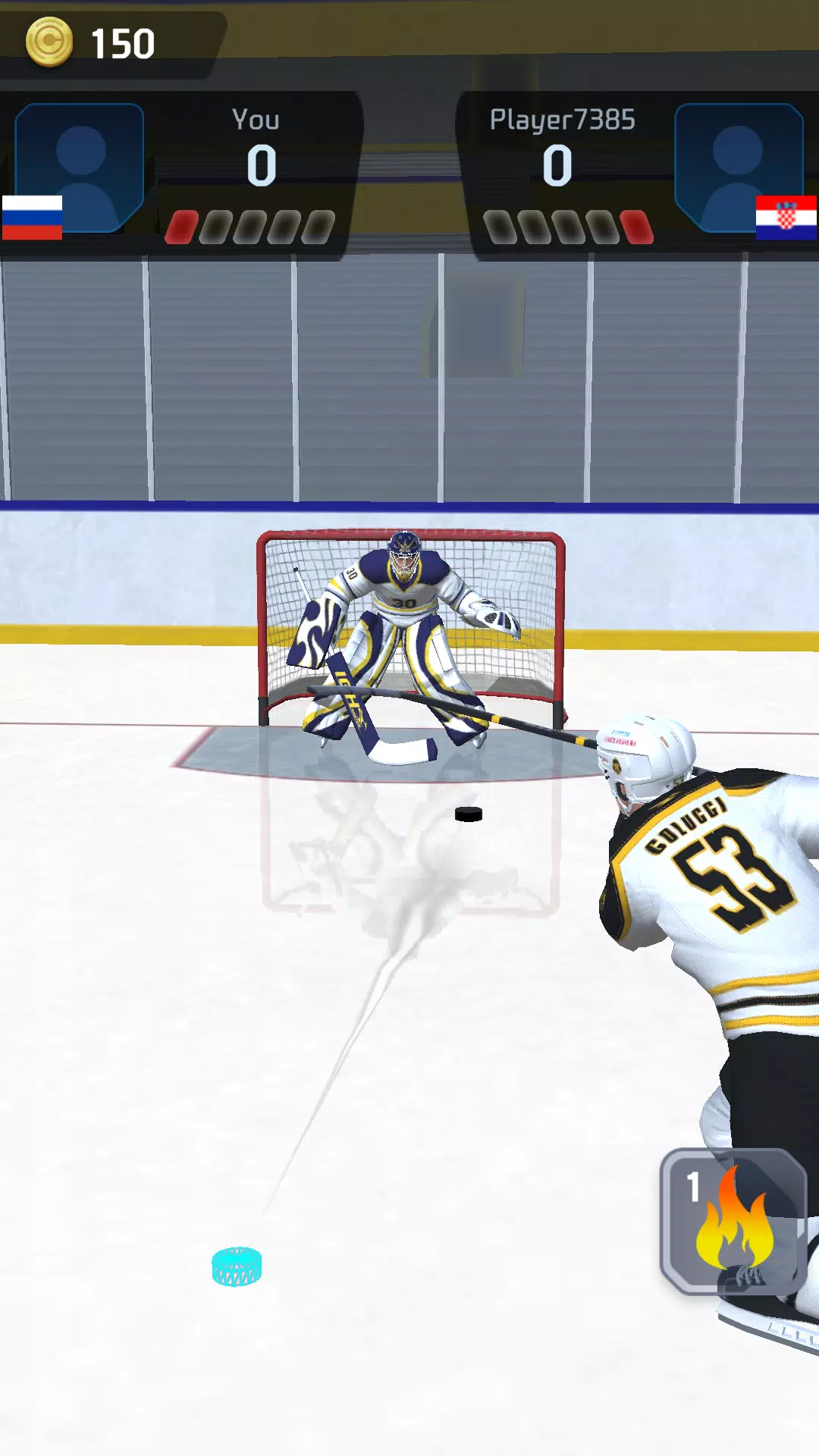 Hockey Game Stars 3D Captura de tela 1